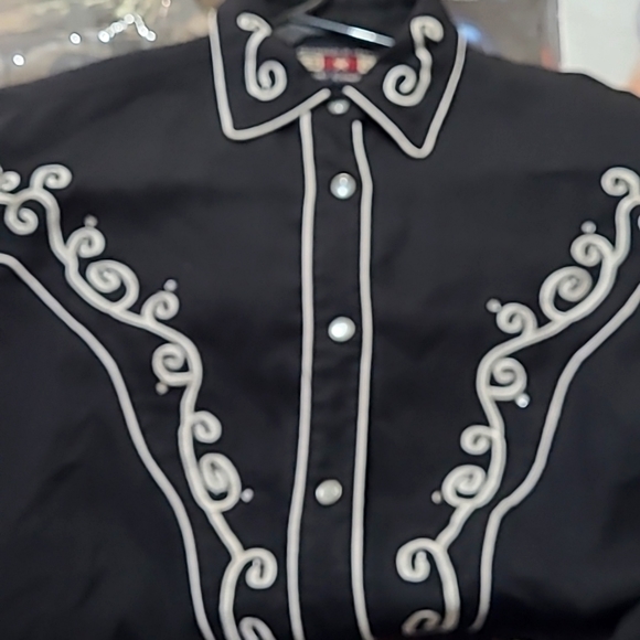 Gordon & James Vintage Retro Western Women's Cowgirl Shirt,Rhinestone shirt - Picture 3 of 5